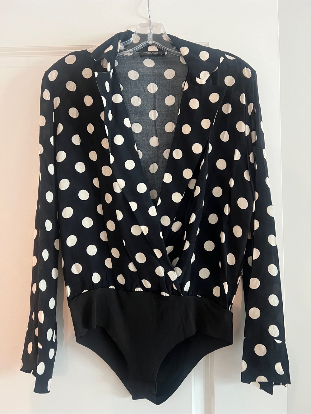 Zara Bodysuit Black & White Polka Dots
